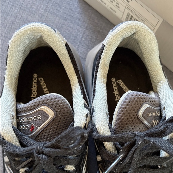 New Balance 990 Black and White Running Shoes sz 5.5 - Picture 5 of 5